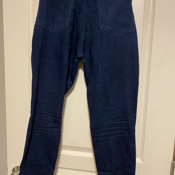 Aglow Maternity Jeggings Size 8 Tummy Panel Dark Wash Stretch Denim Skinny Jean - Picture 4 of 5